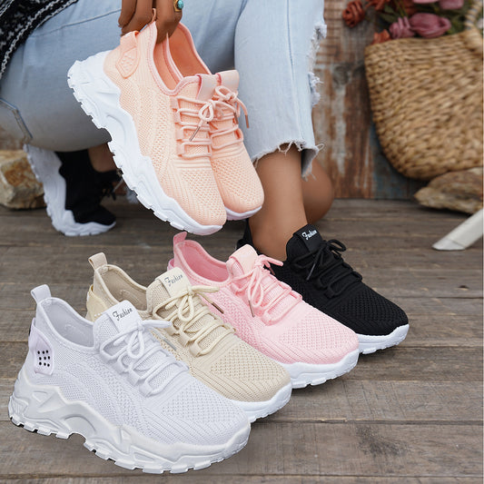 Flyknit Mesh Women's Thin Breathable Sports Casual Shoes - Bests Sale