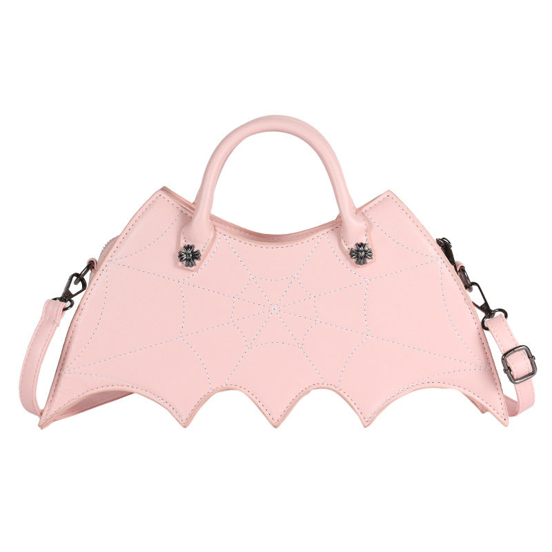 Halloween Spider Web Shape Shoulder Bags Personality Batgirl Tide Pu Handbags Fashoin Messenger Crossbody Bag - Bests Sale