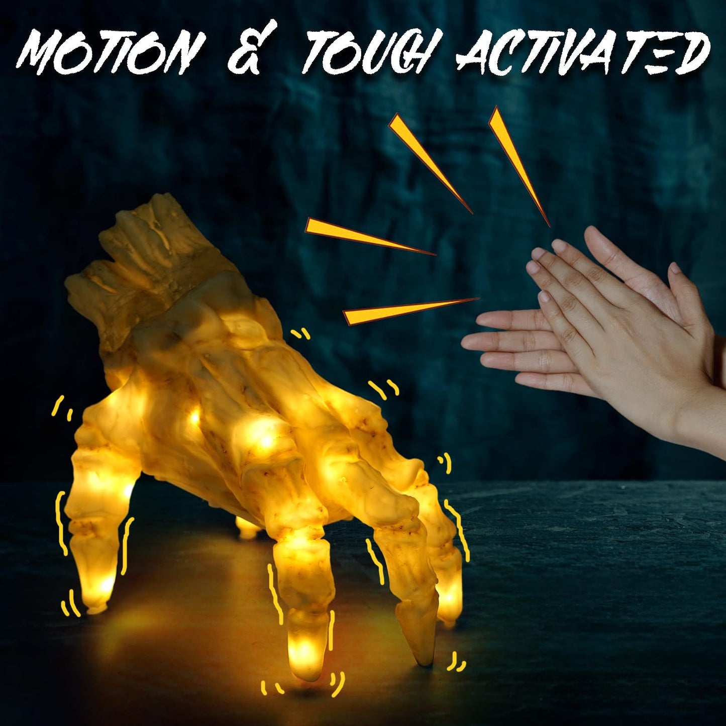 Halloween Electric Luminous Crawling Hand Animated Decoration Induction Luminous Decoration Zombie Hand With Spooky Sound - Bests Sale