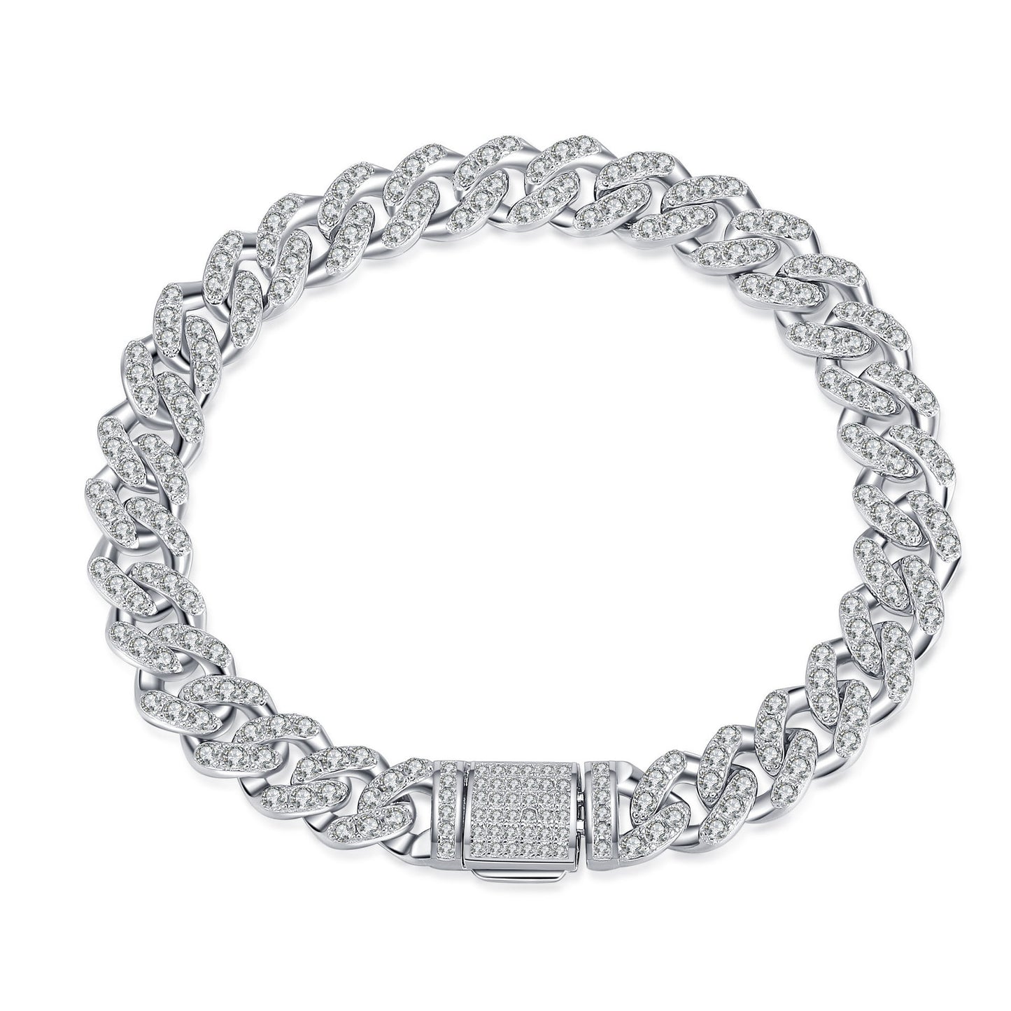 Cuban Link Chain Moissanite Bracelet - Bests Sale