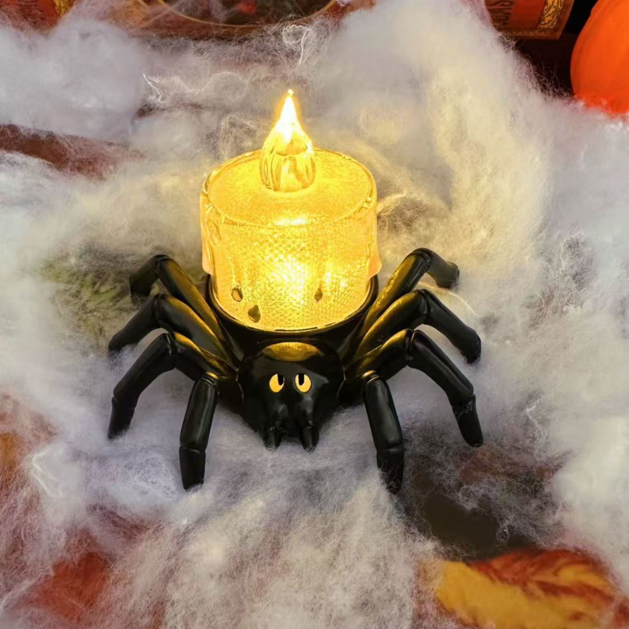 Halloween Pumpkin Spider Candle Light Decoration Props - Bests Sale