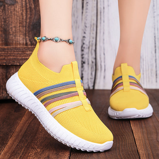 Women's Casual Shoes Breathable Mesh Surface Plus Size Soft Bottom Pumps - Bests Sale