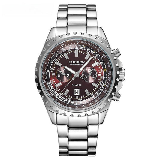 Men's Casual Quartz Movement Steel Band Wrist Business Watch Bests Sale