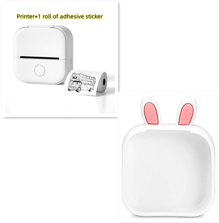 Portable Mini Thermal Label Printer Home Photo Printer Student Wrong Question Printer Bluetooth-compatible Mini Label Printer Price Tag Coffee Jasper