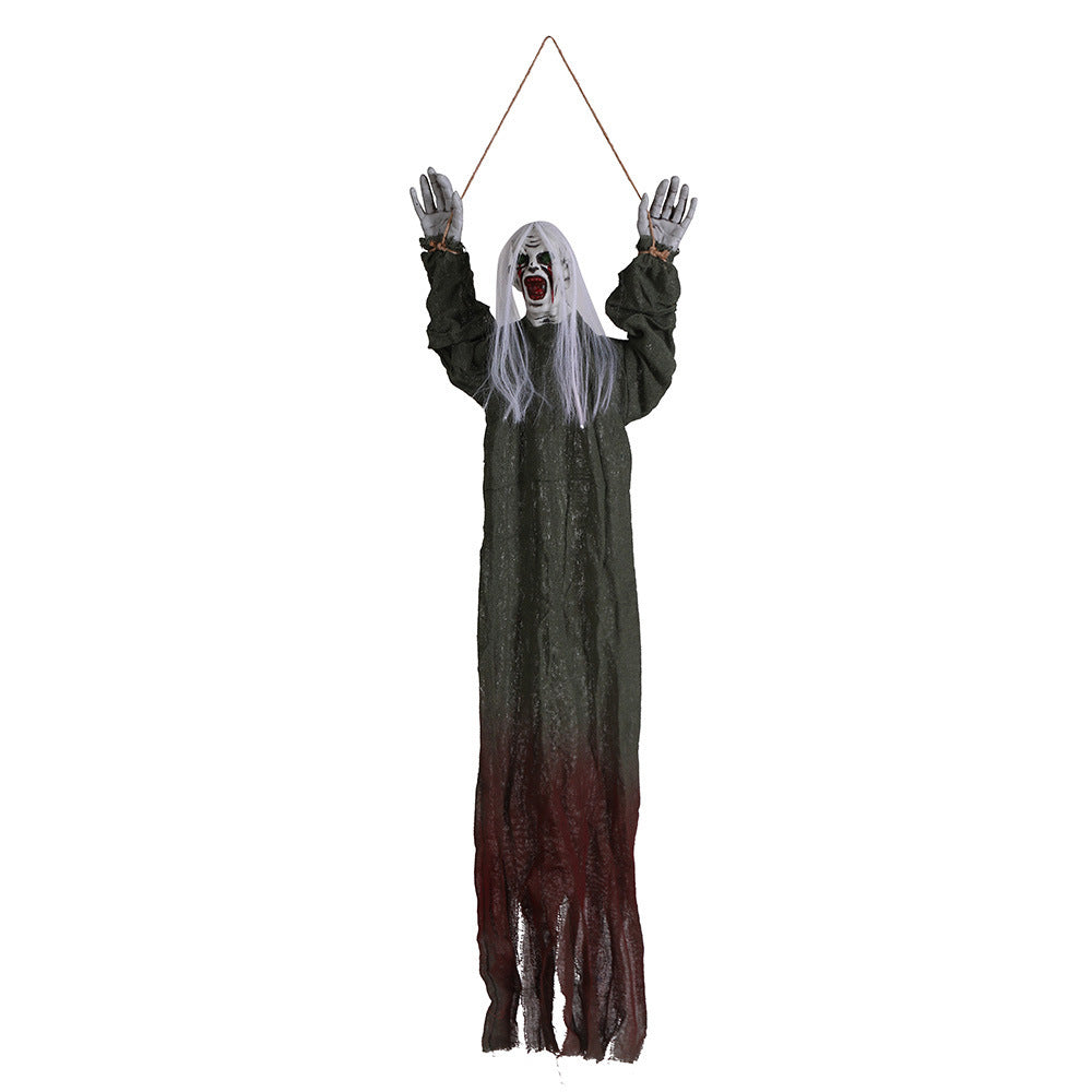 Halloween Decoration Hanging Ghost Haunted House Secret Room Layout Props Coffee Jasper