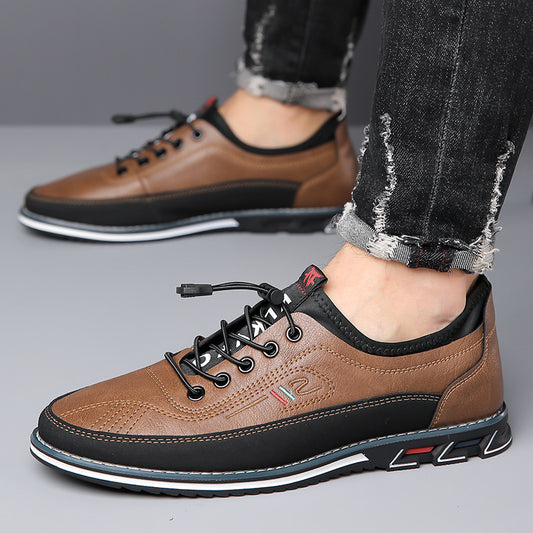 Genuine Leather Sports Comfortable And Non-slip Waterproof Leather Shoes Men's - Bests Sale