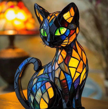Resin Statue Led Light Ornaments Coffee Jasper