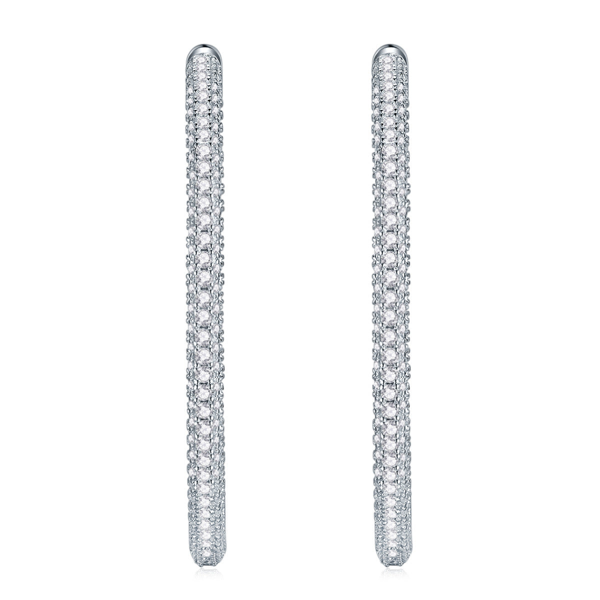 S925 Silver Fading Mosang Stone Earrings - Bests Sale