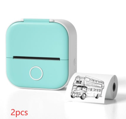 Portable Mini Thermal Label Printer Home Photo Printer Student Wrong Question Printer Bluetooth-compatible Mini Label Printer Price Tag Coffee Jasper