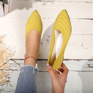Pointed Toe Low-cut Women's Breathable Flat Shoes - Bests Sale