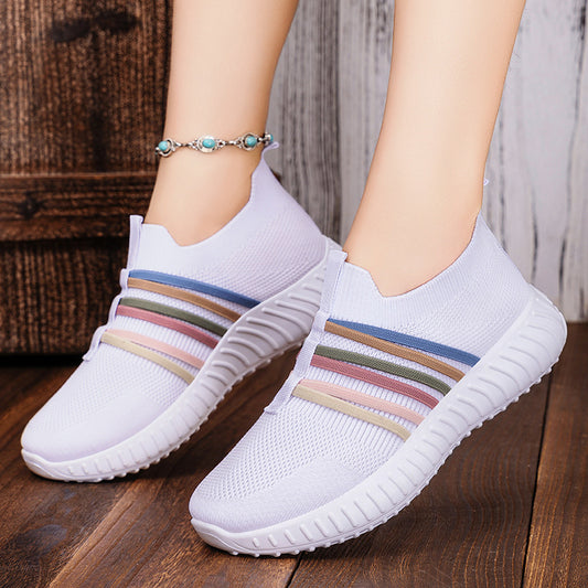 Women's Casual Shoes Breathable Mesh Surface Plus Size Soft Bottom Pumps - Bests Sale