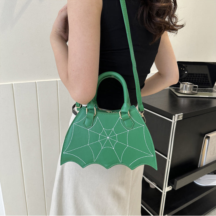 Halloween Spider Web Saddle Bags Fashion Personality Crossbody Shoulder Bag With Handle Women's Handbags Bests Sale