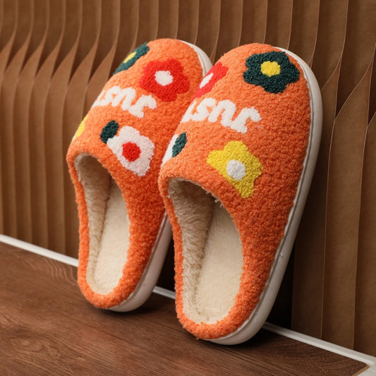 Lady's Flower Slippers Indoor Soft Bottom Cotton Slippers - Bests Sale