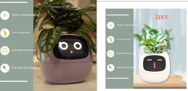 Smart Planter Endless Fun Over 49 Rich Expressions 7 Smart Sensors And AI Chips Make Raising Plants Easy And Fun Coffee Jasper