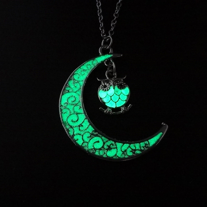 Glowing Pendant Necklaces Silver Plated Chain Necklaces - Bests Sale