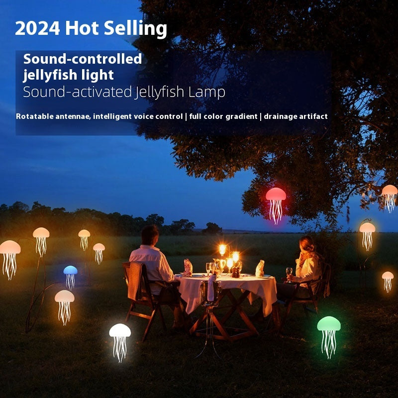 Jellyfish Mood Lamp LED Jellyfish Night Light Portable Jellyfish Lamp Jellyfish Decorations Smart Table Lamp For Bedside Desk Coffee Jasper