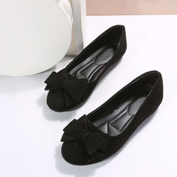 Fashion Bowknot Flats Shoes Casual Round Toe Loafers Cozy Shoes For Women - Bests Sale