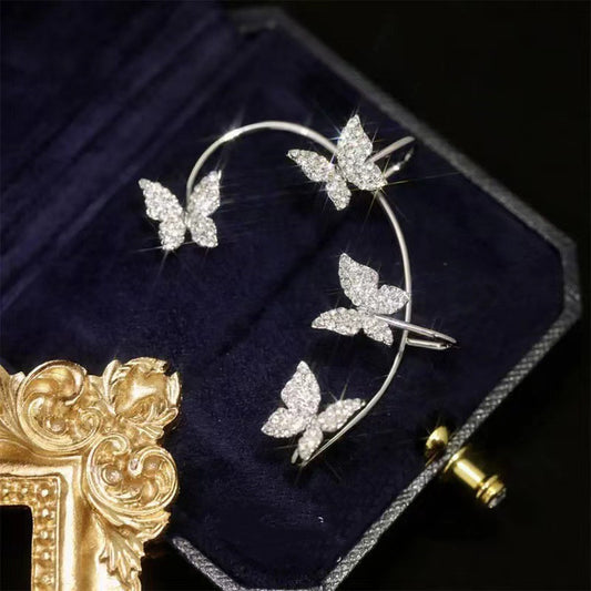 Fashion Earring Butterfly Ear Clip And Ear Hook Jewelry - Bests Sale