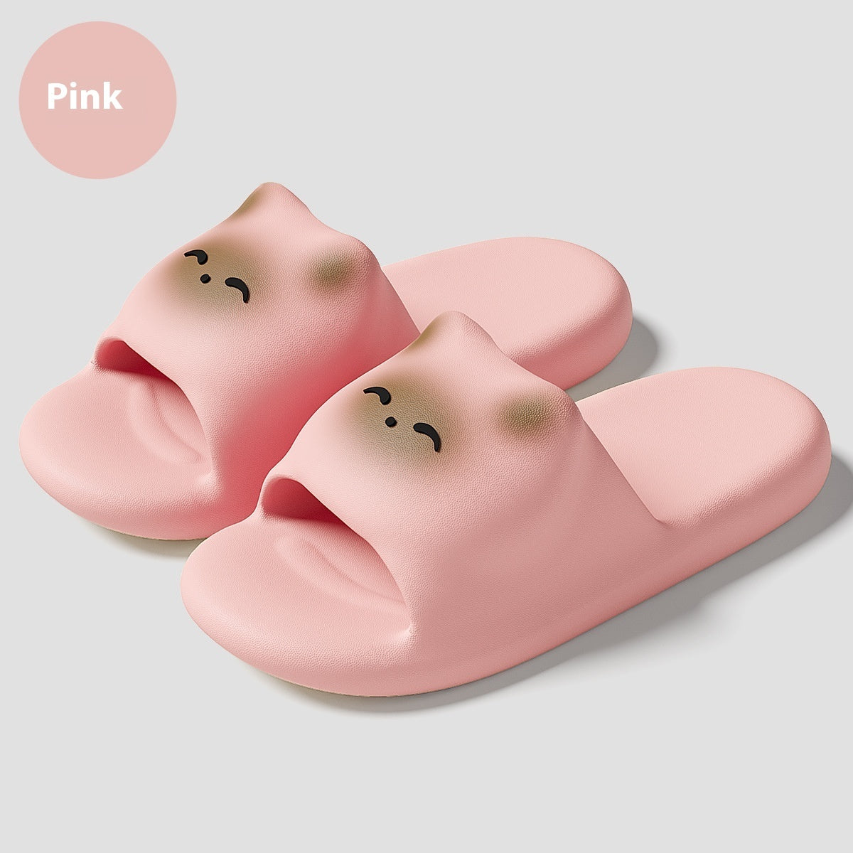 Cartoon Cat Slippers Home Non-slip Floor Bathroom Slipper Summer Bedroom House Shoes - Bests Sale