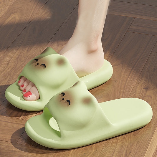 Cartoon Cat Slippers Home Non-slip Floor Bathroom Slipper Summer Bedroom House Shoes - Bests Sale