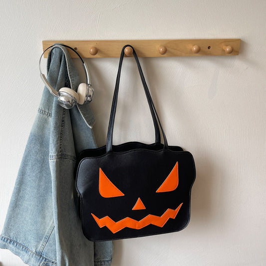 Women's Fashion Halloween Pumpkin Shoulder Messenger Bag - Bests Sale