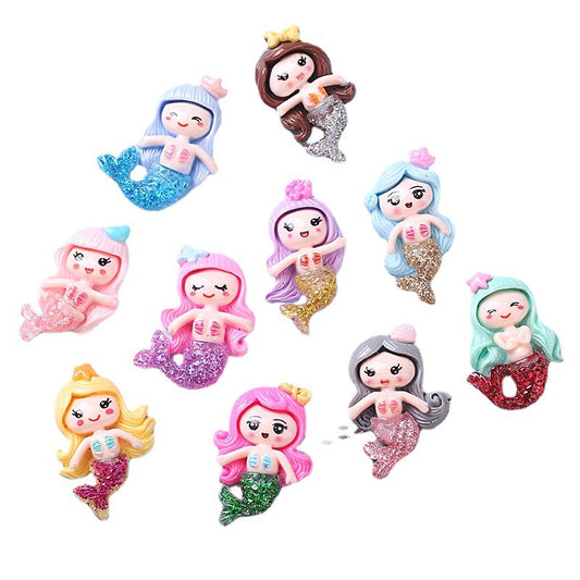 Patch Doll Diy Mermaid Resin Jewelry Accessory - Bests Sale