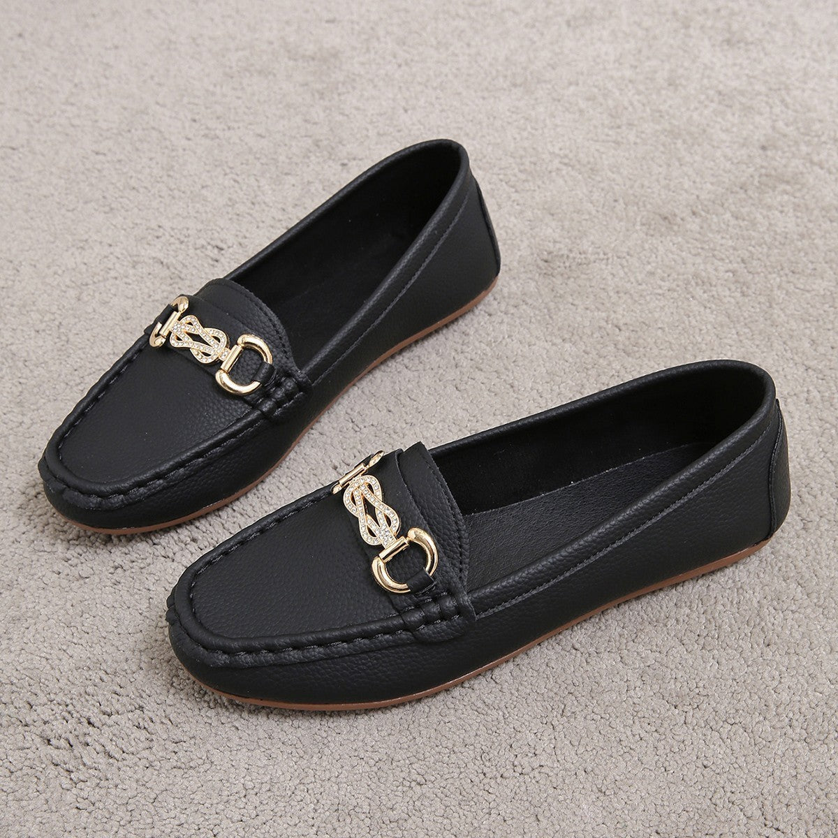 Women's Chain Slip-on Lofter Casual Outdoor Flat Shoes - Bests Sale