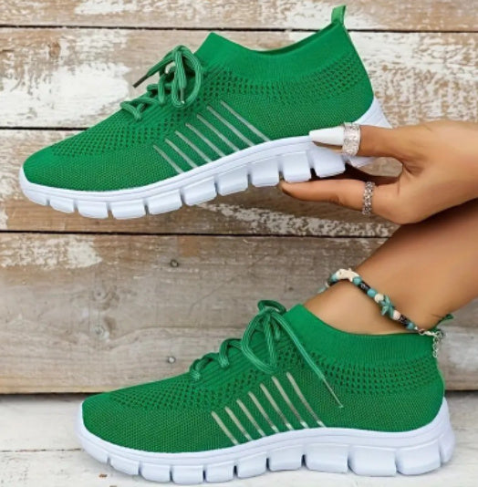 Flying Woven Mesh Women's Shoes Breathable Sneakers - Bests Sale