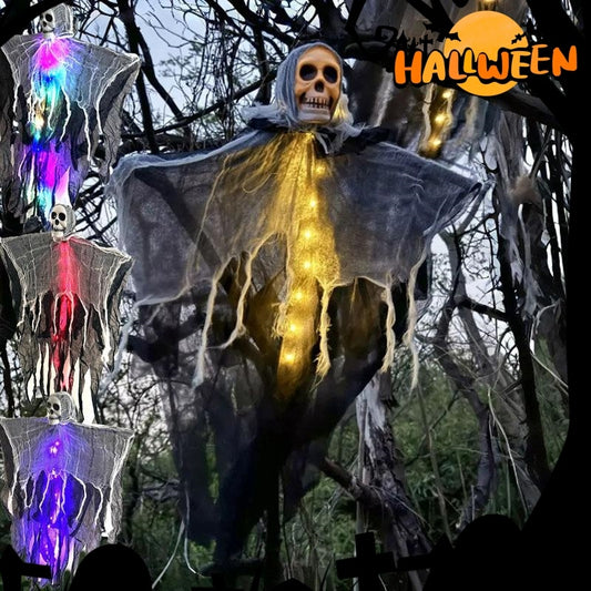 Halloween Decorations Horror Hanging Ghost Skull Skeleton Prop Perfect For Home Outdoor Yard Party Supplies Festival Decorations - Bests Sale