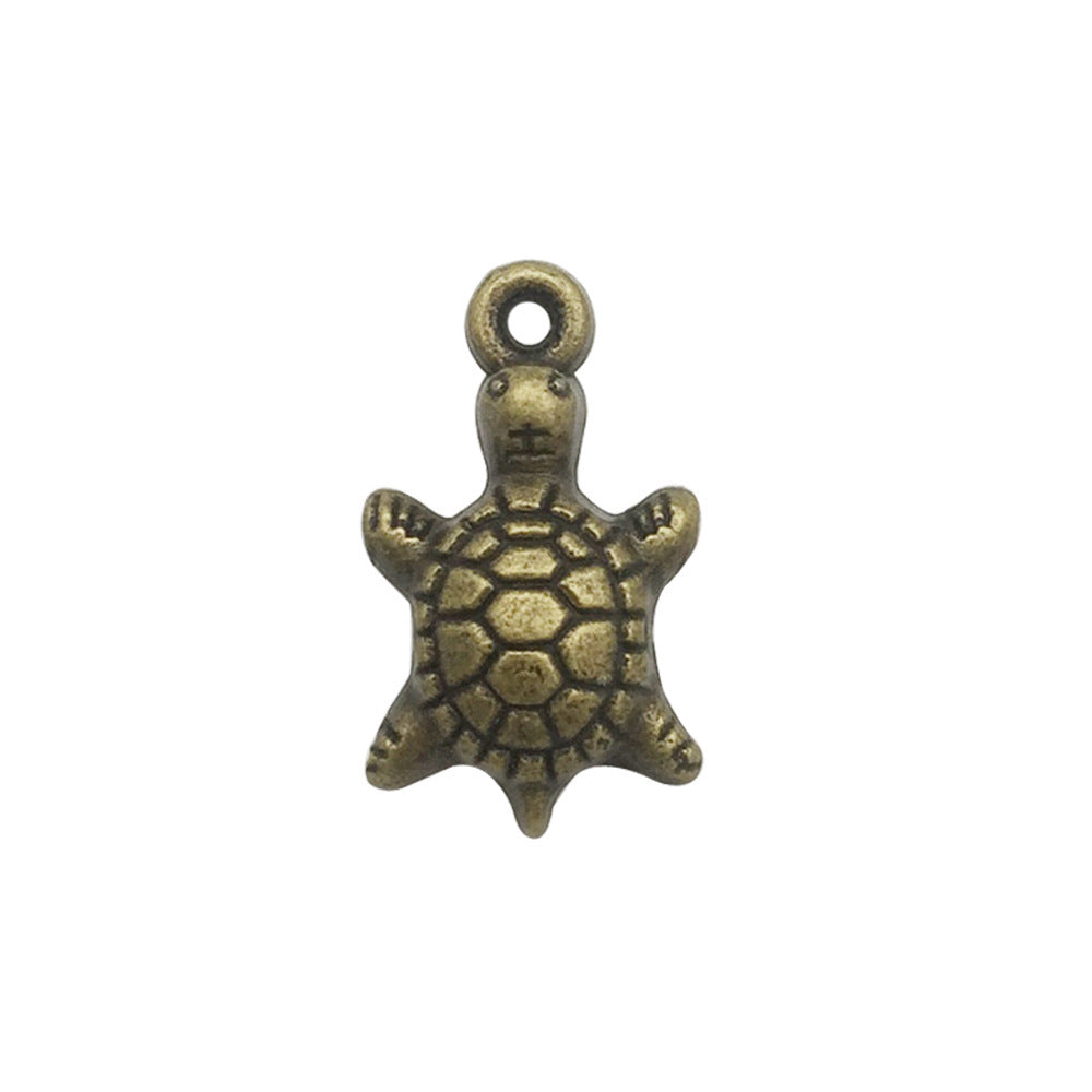 Retro Tibetan Silver Antique Brass Alloy DIY Accessories Marine Turtle Shell Necklace Bracelet Jewelry - Bests Sale