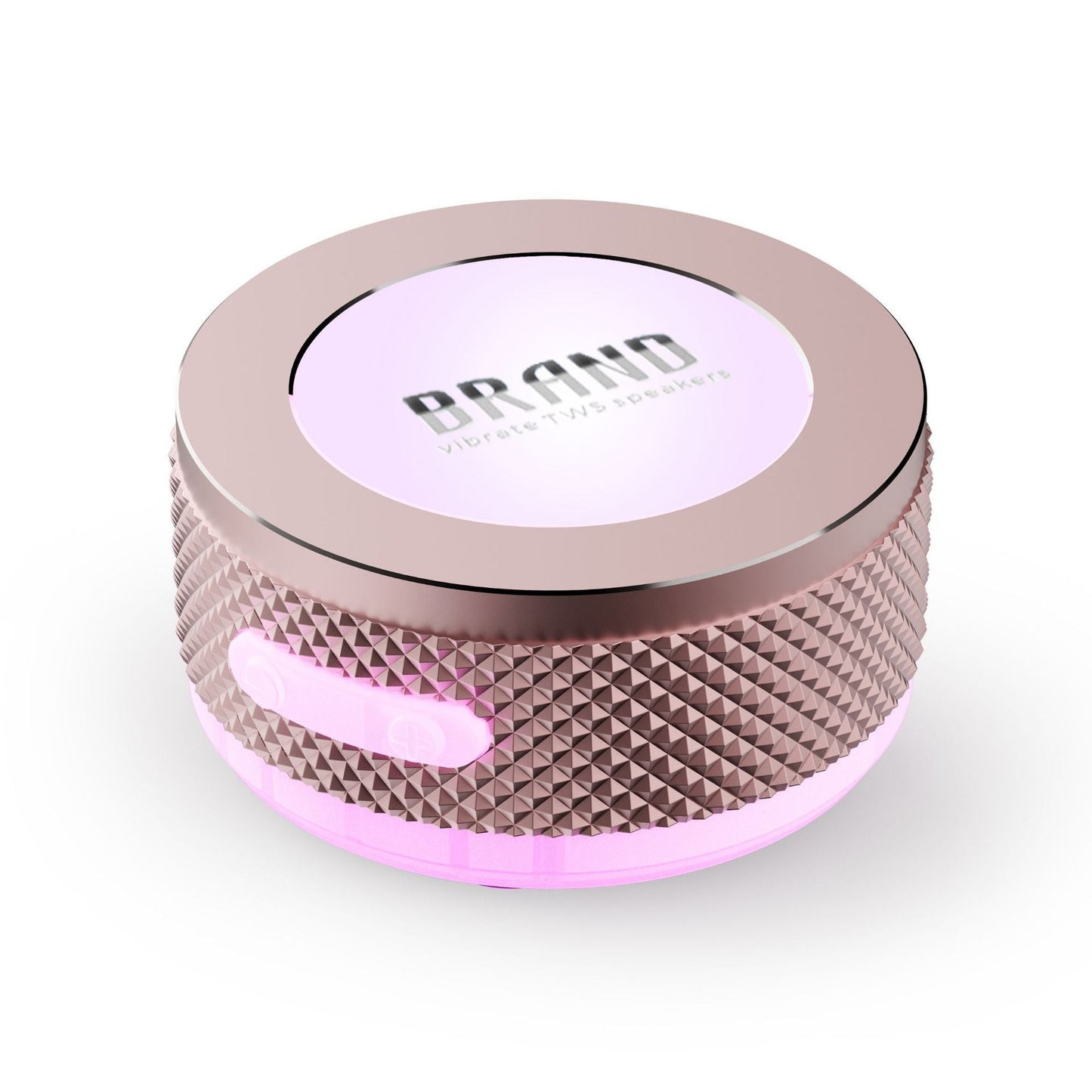 Small Wireless Bone Conduction Speakers Bluetooth Vibration Speaker With Color LED Light Portable Surface Adsorption Speaker Coffee Jasper