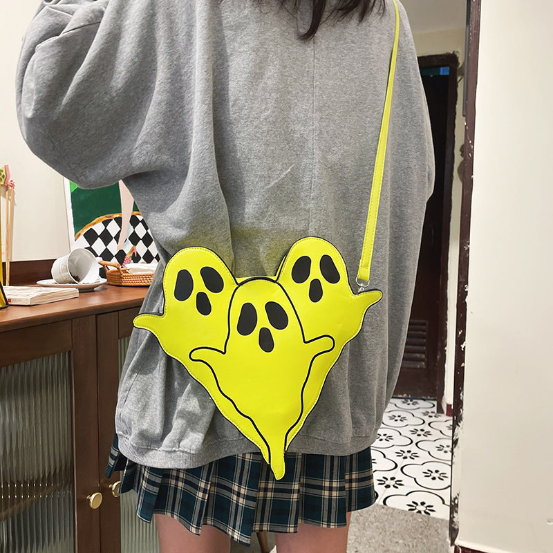 Halloween Bags Funny 3D Cartoon Ghost Cartoon Shoulder Bags Women Cute Cell Phone Purses Crossbody Bag Bests Sale