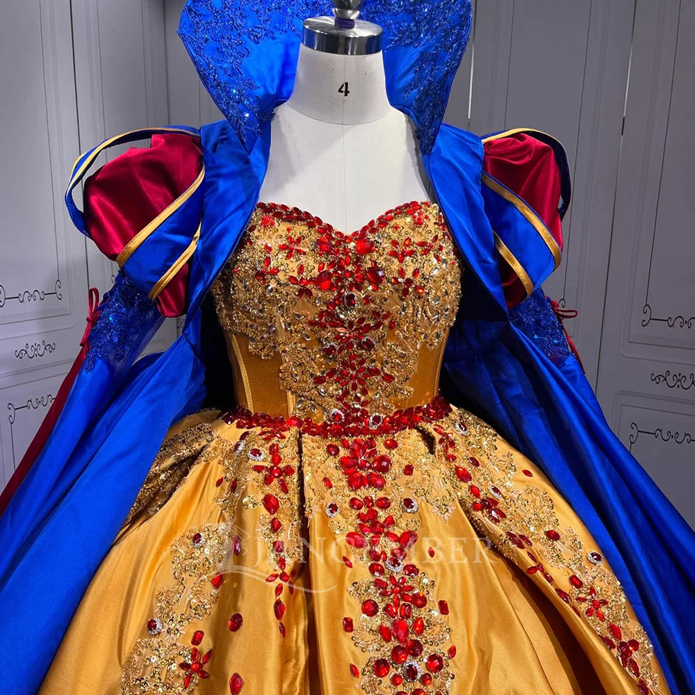 Crystal Princess Dress with Shawl