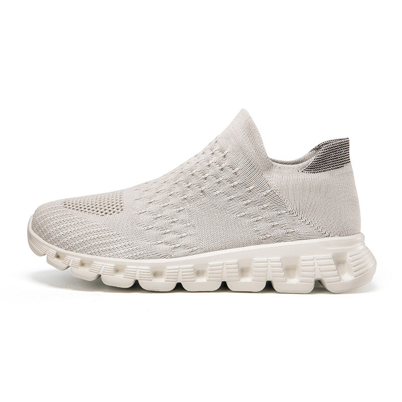 Slip-on Plus Size Flying Woven Women's Shoes - Bests Sale