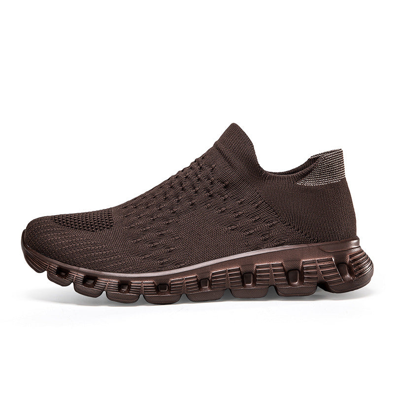 Slip-on Plus Size Flying Woven Women's Shoes - Bests Sale