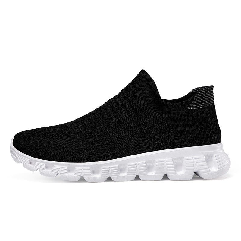 Slip-on Plus Size Flying Woven Women's Shoes - Bests Sale
