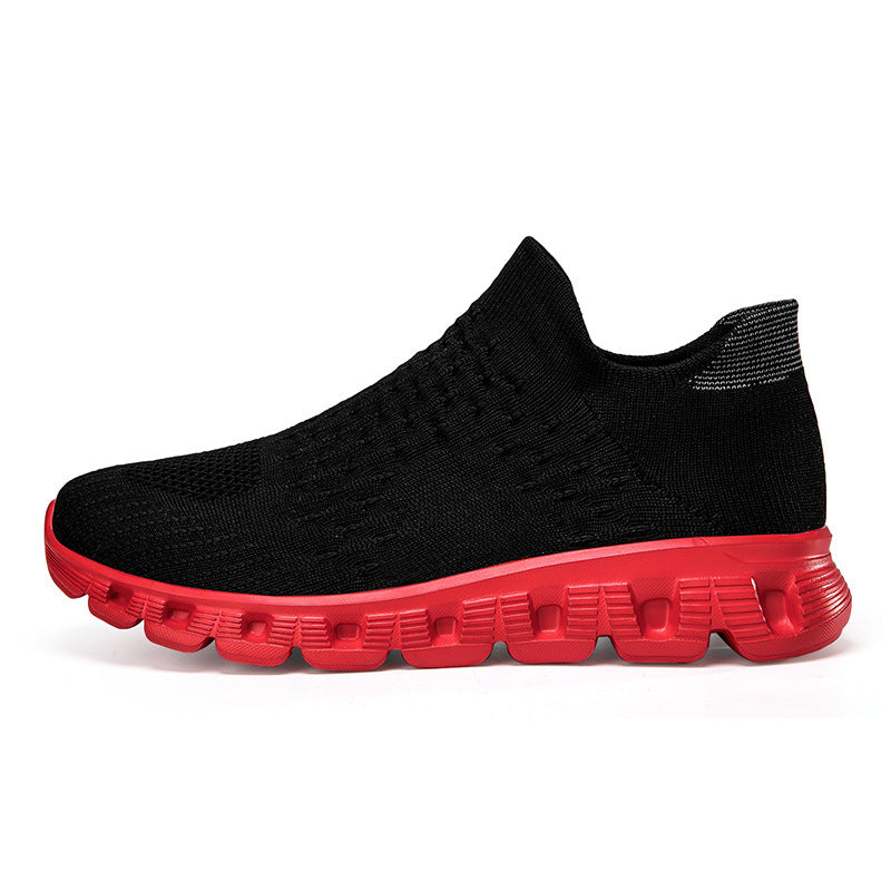 Slip-on Plus Size Flying Woven Women's Shoes - Bests Sale