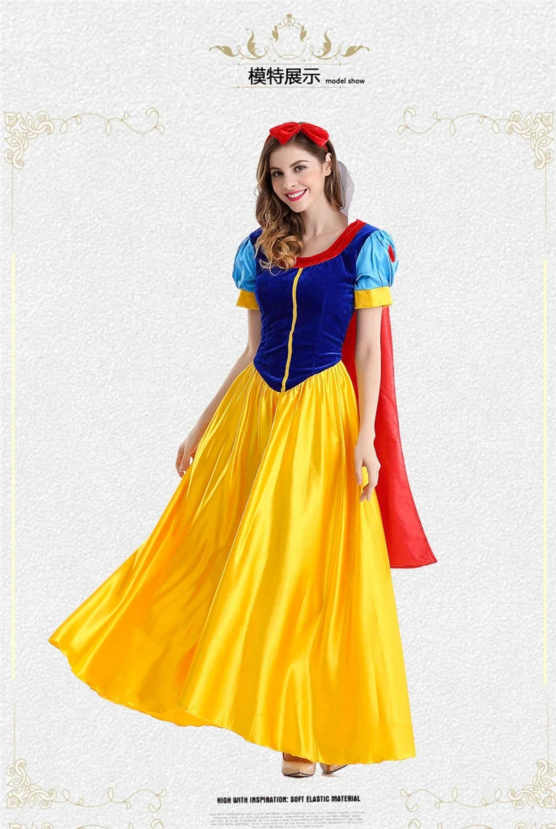 Princess Snow White Halloween Party Costume Adult