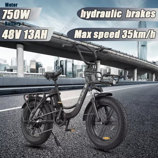 Vélo électrique ENGWE L20 noir avec pneus larges