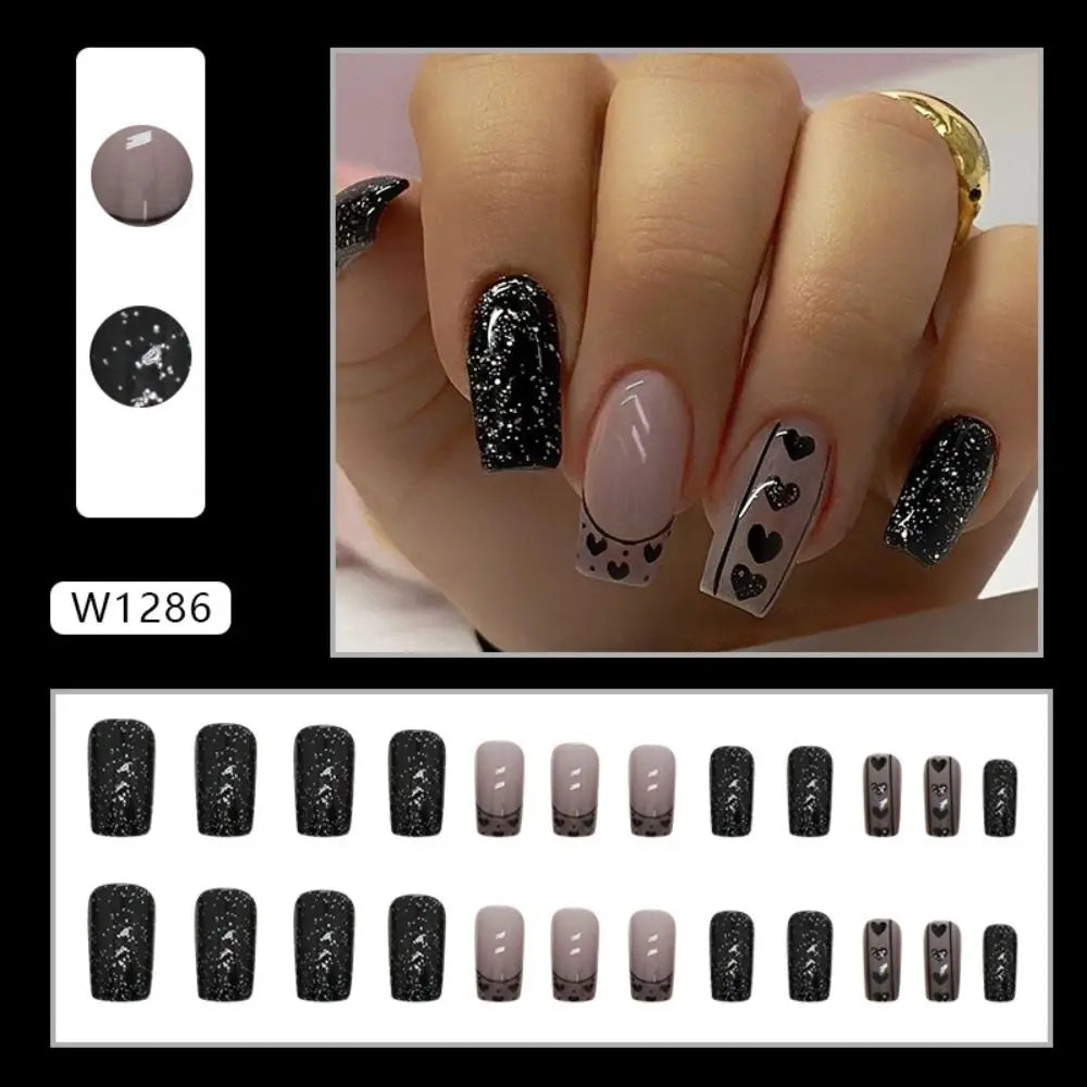 Halloween Skull Press-On Nails - Almond Ballerina Shape (24 Pieces)
