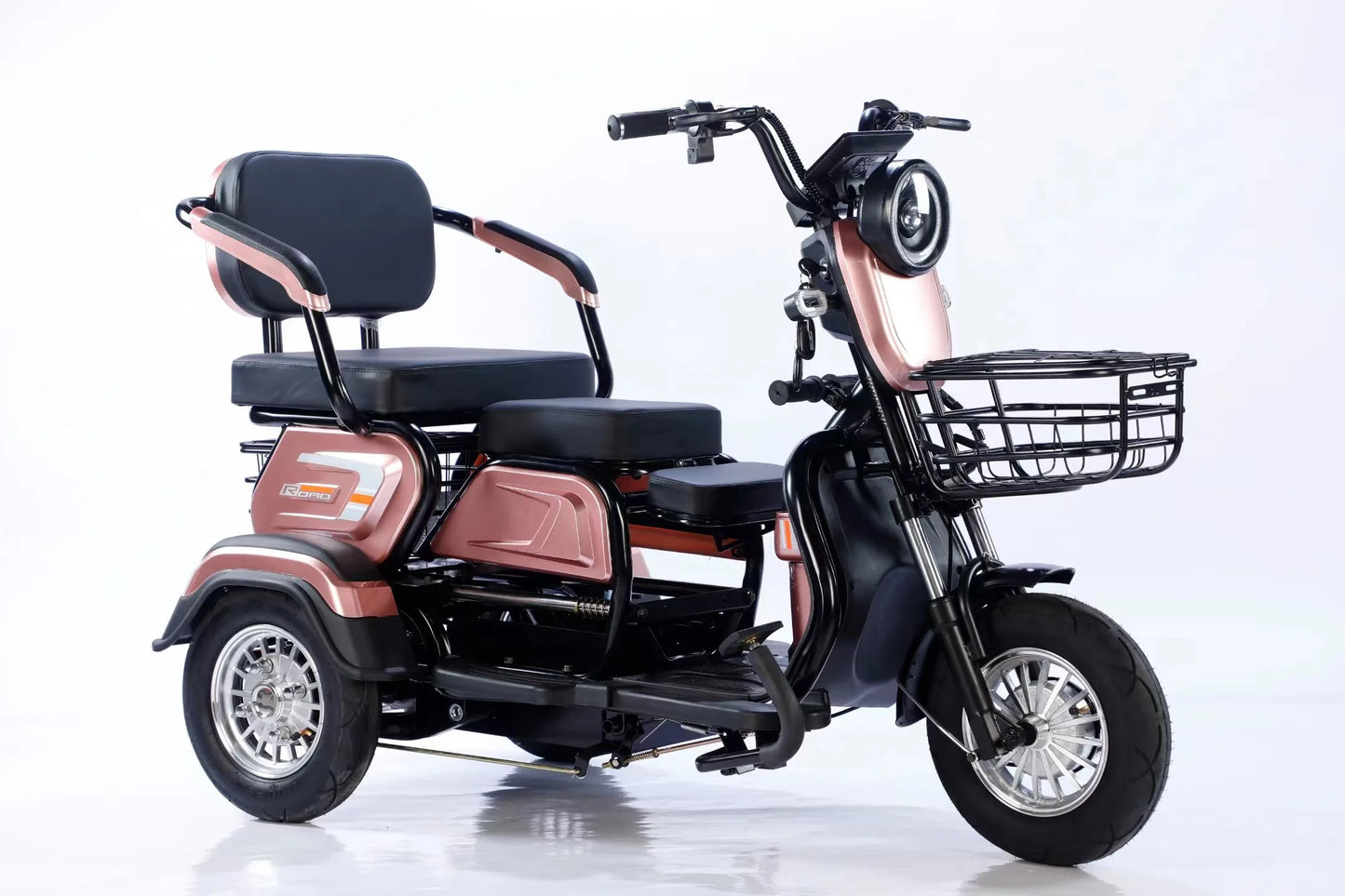 Electric Tricycle 600W 48V - 3 Wheel Adult Bike for Agriculture & Daily Transport