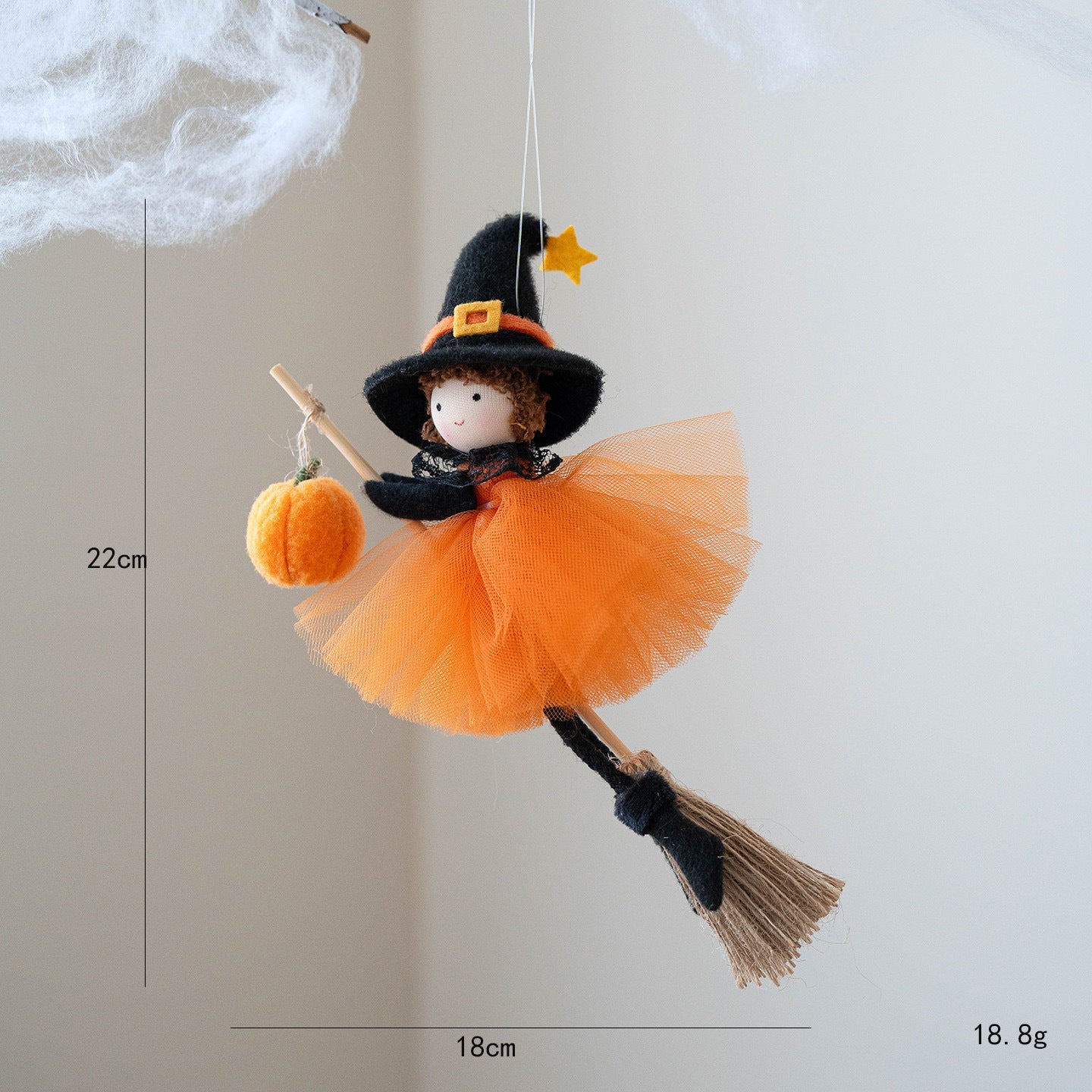 Halloween Decoration Broom Girl Angel Pendant Bests Sale