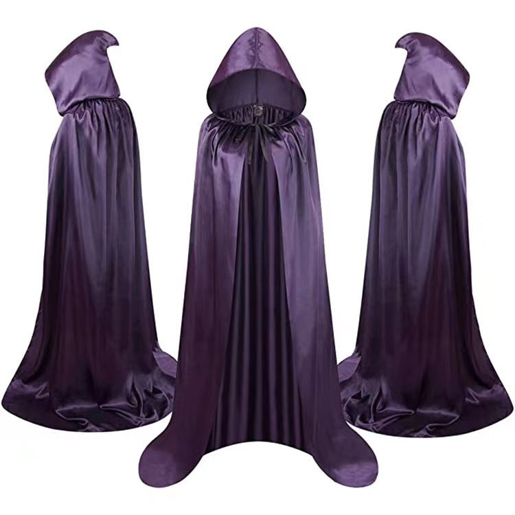 Halloween Cloak Costumes Wizard Cloak For Children Hooded Capes Mantle Black Party Decoration Bests Sale