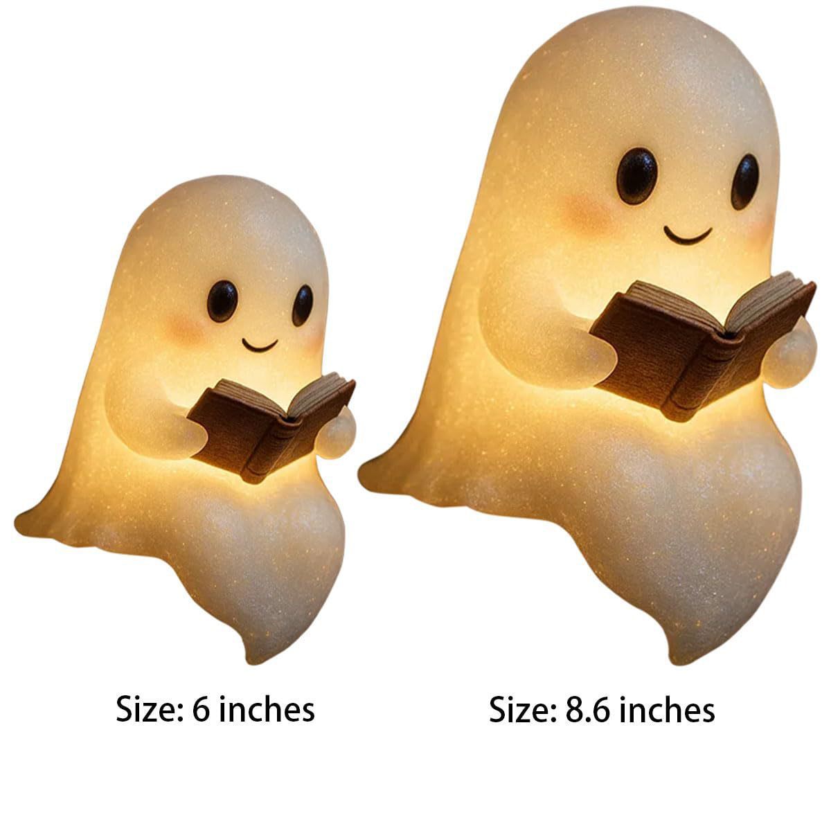 Cute LED Ghost Night Light Children's Nightlight Gift Bedside Sleep Lamp Halloween Decorations Lovely Ghost Lamp Warm Light - Bests Sale
