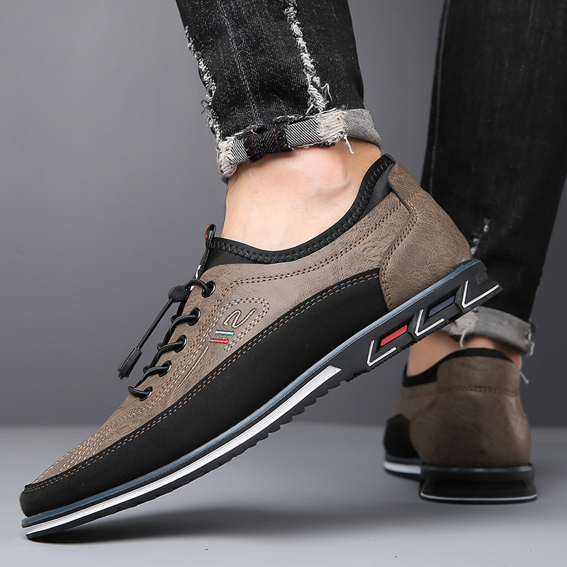 Genuine Leather Sports Comfortable And Non-slip Waterproof Leather Shoes Men's - Bests Sale