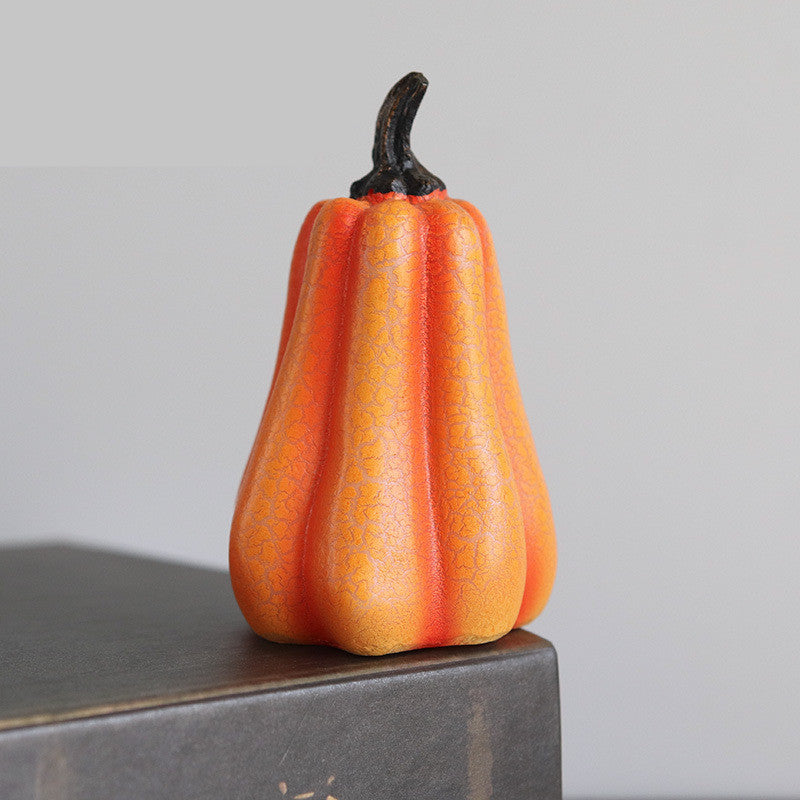 New Halloween Pumpkin Lantern Simulation Pumpkin LED Candle Lamp Resin Luminous Pumpkin Bests Sale
