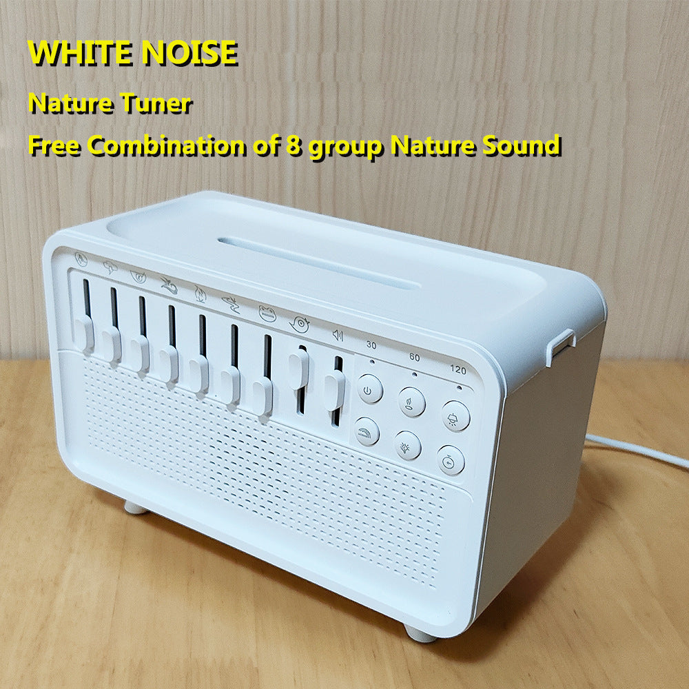 3 In 1 Bluetooth Speaker White Noise Sleep Night Light Humidifier All-in-one Machine Free Combination Of 8 Group Nature Sound Bests Sale
