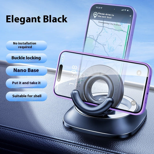 Magnetic Phone Holder With Vacuum Suction Foldable Adjustable Car Mount Magnetic Bracket Suction Nonslip For Busy Commuters Coffee Jasper
