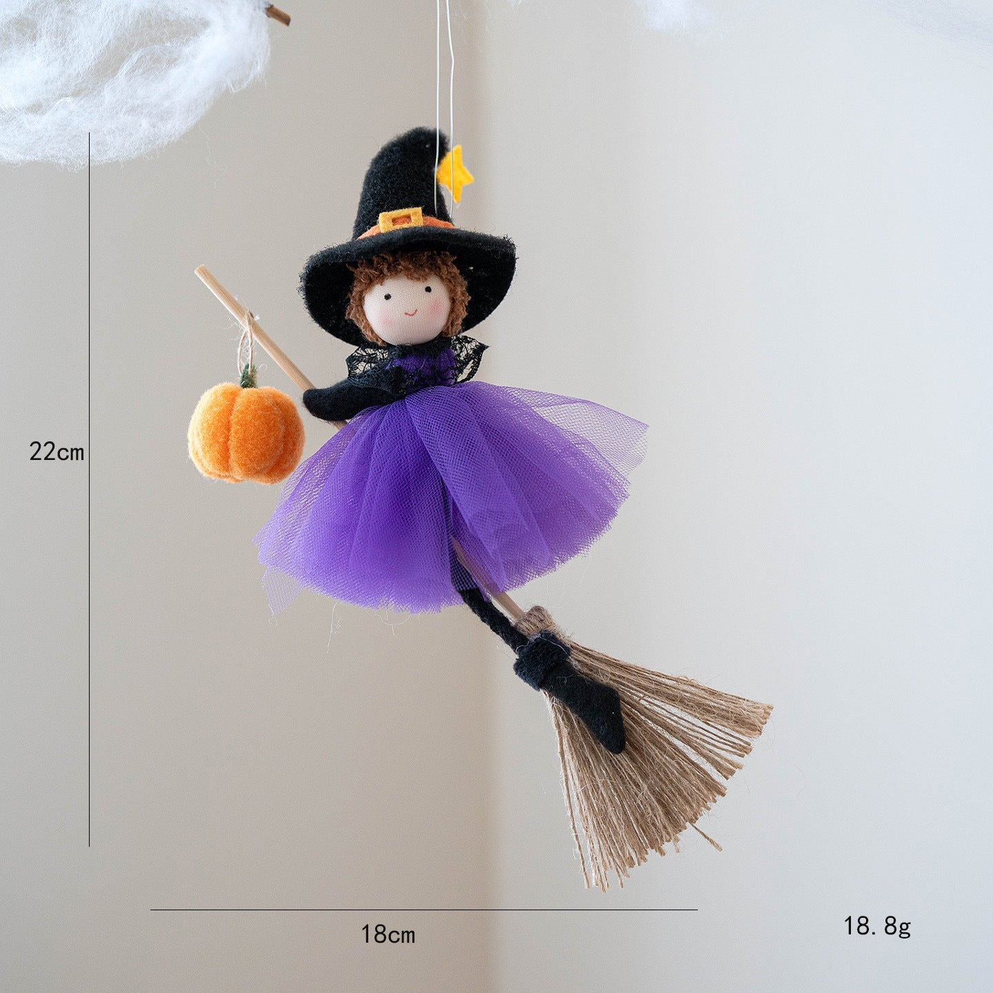 Halloween Decoration Broom Girl Angel Pendant Bests Sale