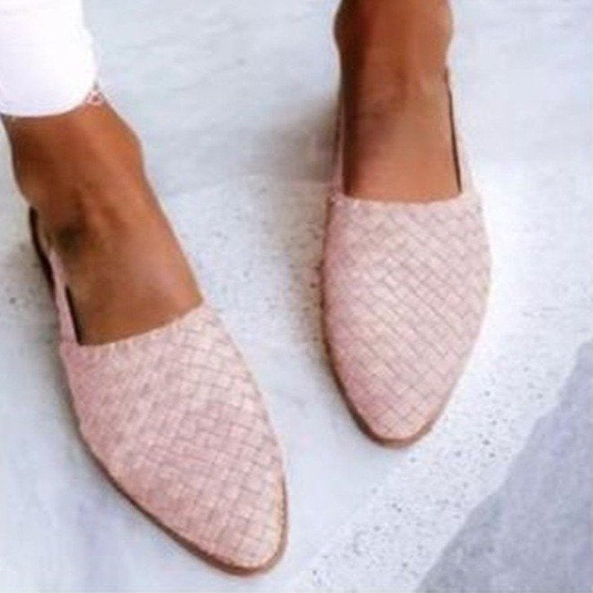 Pointed Toe Cap Buckle Flat Sandals Women - Bests Sale